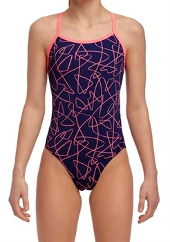 Купальник Funkita Girls Twisted One Piece Serial Texter FKS010G71646__ - фото 254598