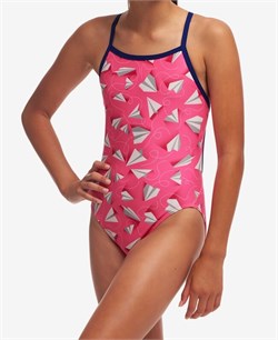 Купальник Funkita Girls Single Strap One Piece Paper Pink FKS030G71992__ - фото 255520