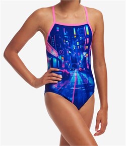 Купальник Funkita Girls Strapped In One Piece Cyber City FKS034G71995__ - фото 255711