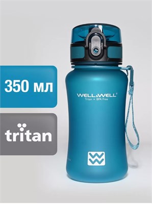 W350 Бутылка для воды Well&Well Бирюзовый 350 мл W350_Бирюзовый