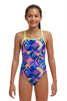 Купальник Funkita Girls Diamond Back One Piece Be Square FKS033G71837