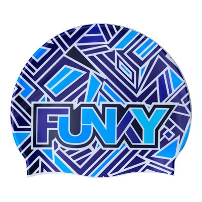 Шапочка Funky Trunks Silicone Swimming Cap Blue Bits FYG017N7229100