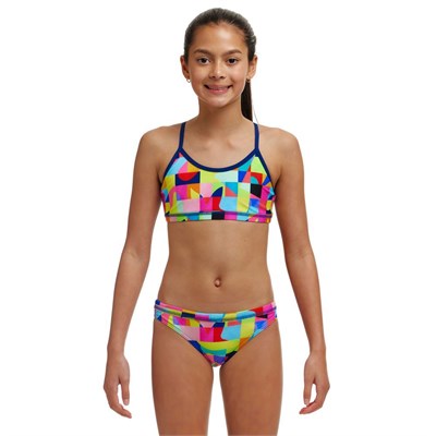 Купальник Funkita Girls Racerback Two Piece On The Grid FKS035G71806