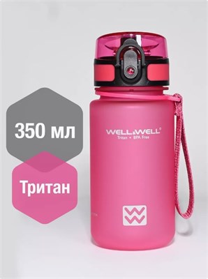 W3034 Бутылка для воды Well&Well Розовый 350 мл W3034_Розовый