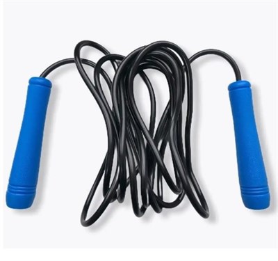Скакалка INDIGO HAWK ПВХ BLAU пластиковые ручки 2,7м 107HKJR