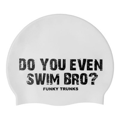 Шапочка Funky Silicone Swimming Cap White Swim Bro FT997233900