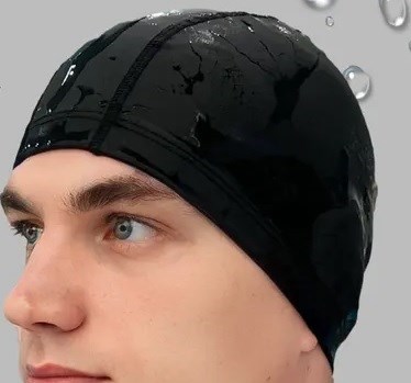 Шапочка для плавания тканевая черная 54/60 OZN1323083374-Black