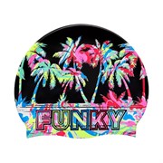 Шапочка Funky Silicone Swimming Cap Sunset City