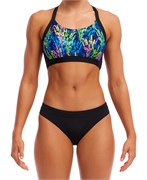 Топ плавательный Funkita Ladies Hold Steady Crop Top Midnight Meadow FKS055L71985__