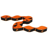 Эспандер-лента Sangh, эластичная, с 8 захватами, оранжевый, 90х4 см 3940234