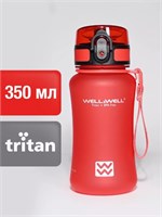 W350 Бутылка для воды Well&Well Красный 350 мл W350_Красный