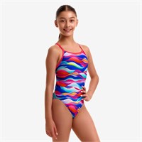 Купальник Funkita Girls Single Strap One Piece Royal Wave FKS030G72399