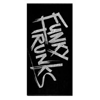 Полотенце хлопковое Funky Cotton Jacquard Towel Tagged Black FTG021N7176200