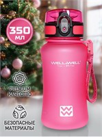 W350 Бутылка для воды Well&amp;Well Розовый 350 мл W350_Розовый