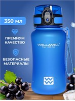 W350 Бутылка для воды Well&amp;Well Синий 350 мл W350_Синий