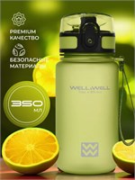 W3034 Бутылка для воды Well&amp;Well Зеленый 350 мл W3034_Зеленый