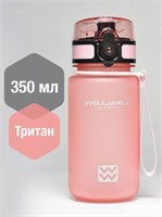 W3034 Бутылка для воды Well&amp;Well Светло-розовый 350 мл W3034_Светло-розовый