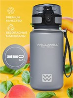 W3034 Бутылка для воды Well&amp;Well Серый 350 мл W3034_Серый