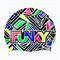 Шапочка Funky Silicone Swimming Cap Bits of Peace FYG017N7229000