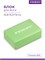 6011 Блок для йоги и фитнеса гимнастический INDIGO HKYB Салатовый 22,8x15,2x7,6см 6011 HKYB Салатовый