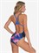8-00516418775 Купальник слитный Speedo Ladies TURNBACK AF BLUE PINK 8-00516418775