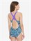 8-00262315333 Купальник слитный Speedo Girls DIGI ALV SPBK BLUE PURPLE 8-00262315333